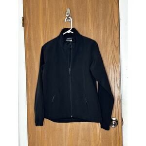Black Diamond‎ Jacket Youth M Black Softshell Fleece Lined Zip Up Light Black